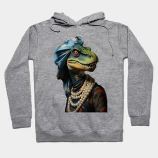 Dinosaur With The Pearl Necklace Hoodie